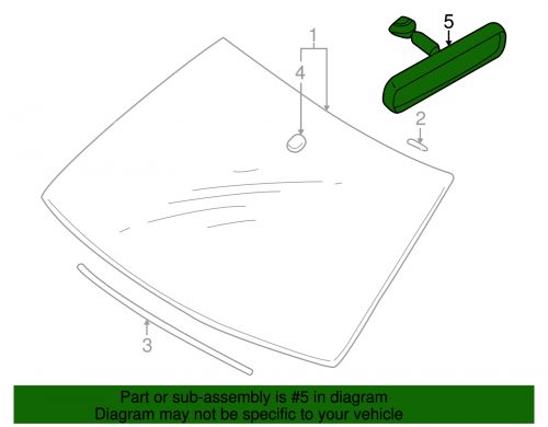 Genuine mitsubishi mirror inside 7630a007