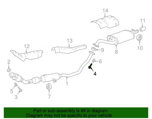 Genuine toyota exhaust bolt 90109-a0013