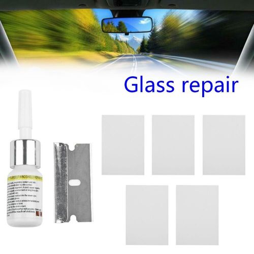 Windows tool chip resin crack remove glass recovery car windscreen repair kit