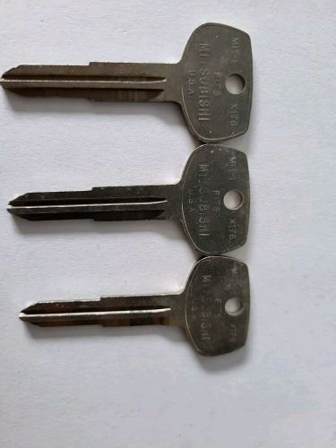 Cole key blank mit-1 x176 fits mitsubishi 3 pcs