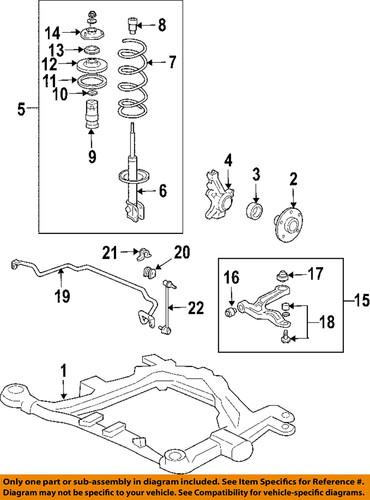 Honda oem 51360-s9v-a00 control arm/suspension control arm