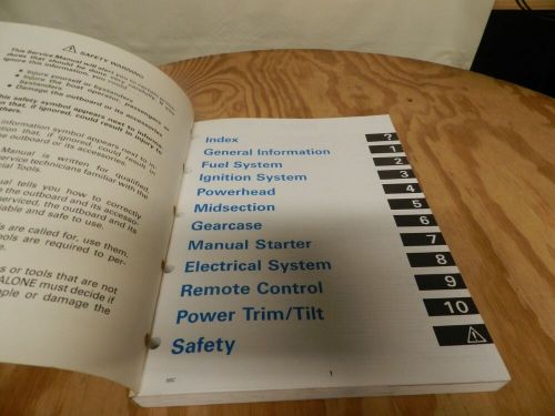 Johnson evinrude service manual &#034;ei&#034; 60 thru 70 p/n 507948 free shipping