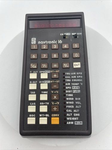 Vtg navtronic flight computer navigator calculator w case - parts only