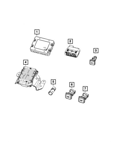 Genuine mopar power inverter module 56029814aa