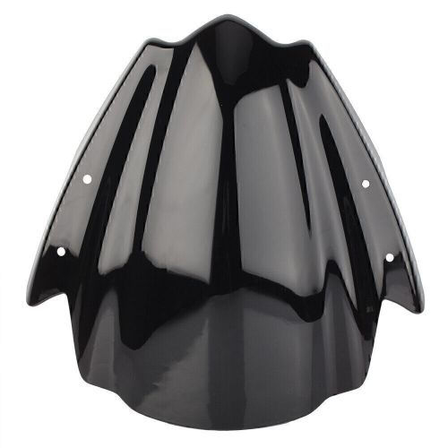 Moto windshield wind screen for motorcycle with 7/8&#034; or 1&#034; handlebar black