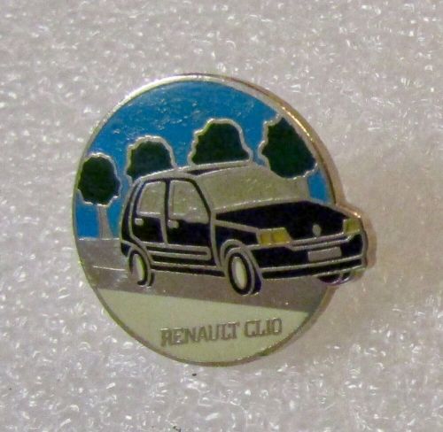 Vintage renault clio - enamel lapel pin badge - automobilia, sofrec paris