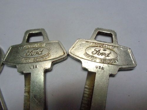 Vintage original uncut oem ford keys