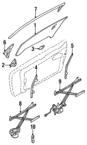 Genuine mitsubishi glass stabilizer hook mb926277