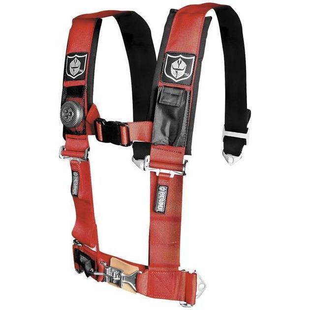 Pro armor 5-point harness with 3" pads sewn red arctic cat prowler 700 2008-2012