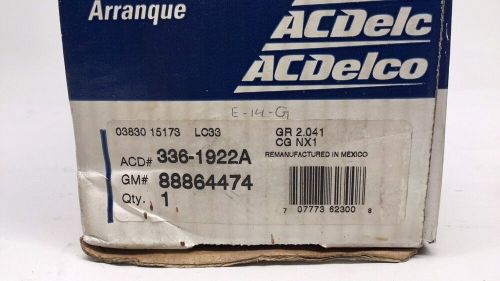 Acdelco 336-1922a remanufactured starter motor gm 88864474