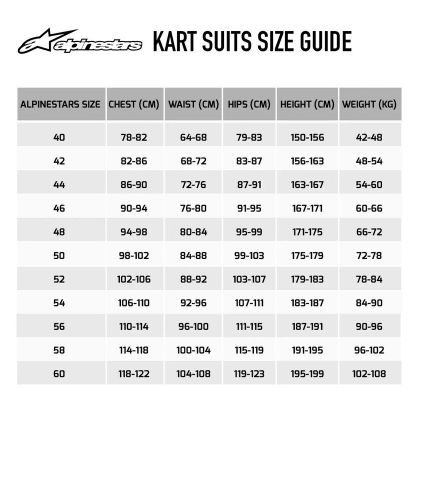 Fia alpinestars kmx-9 v3 graph 4 kart suit karting 3 layers