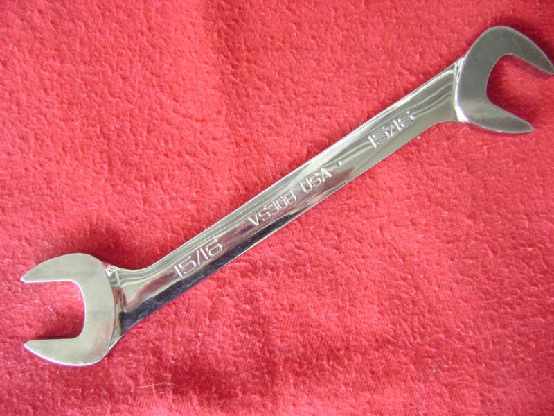 Snap-on vs30b 4 way angle 15/16" open end 10 " wrench in excellent cond.