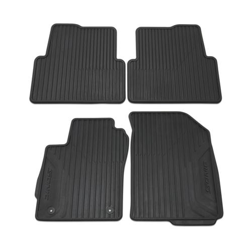 12-13 chevrolet sonic all weather floor slush mats black front & rear 95918878