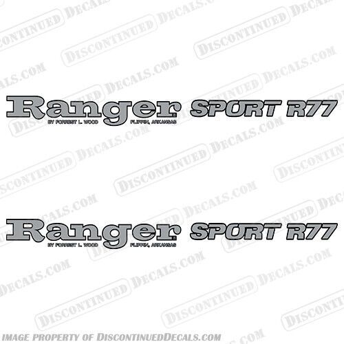 Fits ranger sport r77 decals (set of 2)