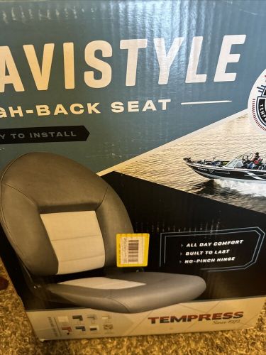 Tempress 54911 navistyle high-back boat seat - red/gray, 23.5&#034; h x 18.5&#034;