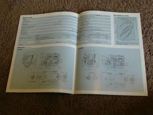 Yanmar marine diesel engine 4jh-dte 4jh-dtbe dealer sales brochure specification