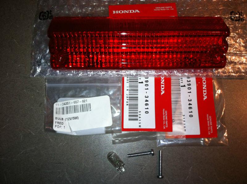 1985-87 big red atc 250es single tail light lens kit oem honda genuine hondaline