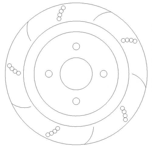 Rear grooved brake discs and mintex pads to fit ford focus rs mk1