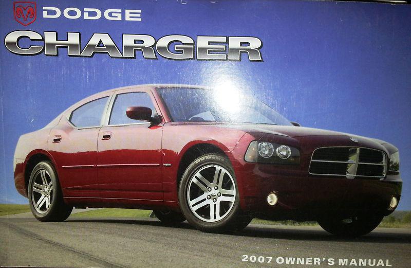 2007 dodge charger owner's manual