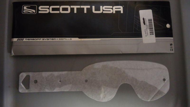 New nos scott usa competition tear off goggle lenses 20 cnt 55-6087b