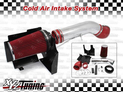 4" red 02-06 escalade/avalanche 1500 v8 5.3l/6.0l heat shield cold air intake