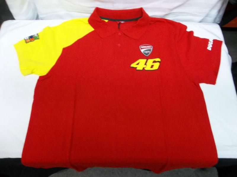 Ducati corse valentino rossi d46 start polo shirt red sz small  090503sc