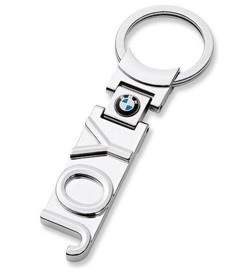 Bmw genuine key chain ring joy metal logo w/box 1 2 3 5 6 7 x1 x3 x5 x6 m3 m5 m6