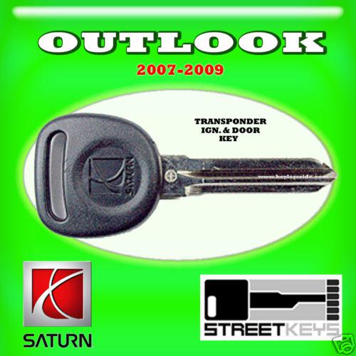 07 08 09 saturn outlook transponder chip ignition key