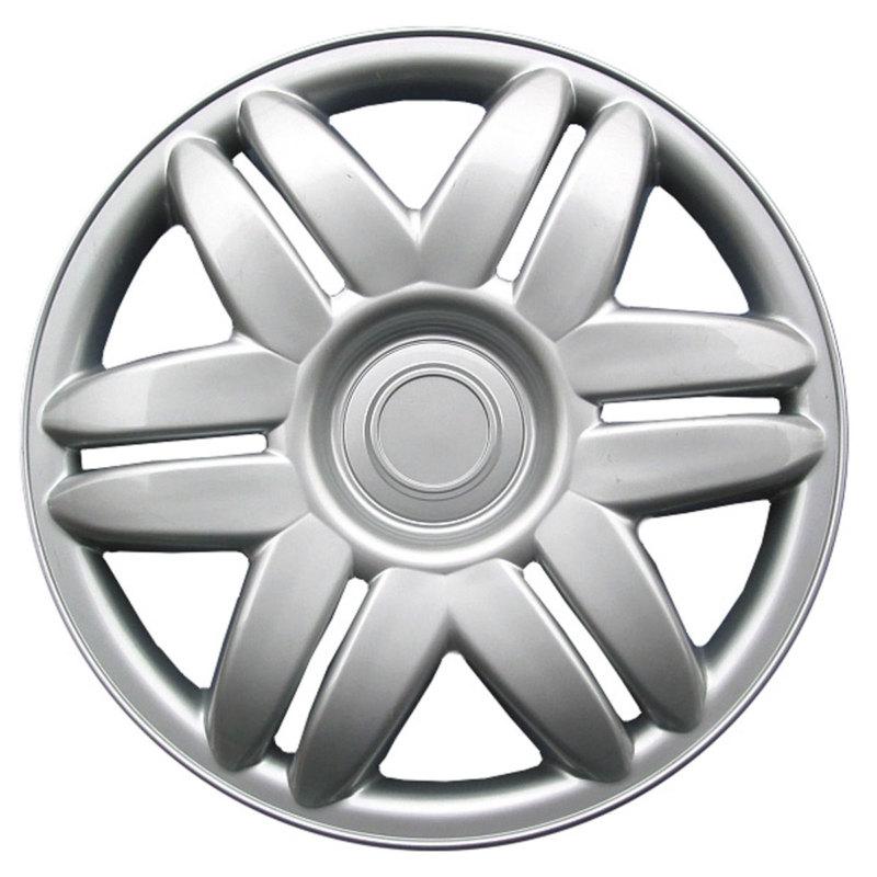 Toyota camry style hub caps 15 inch silver abs wheel cover, set of 4