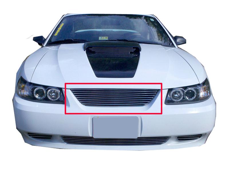 Fit:99-04 ford mustang upper billet grille grill 1999 2000 2001 02 2003 04