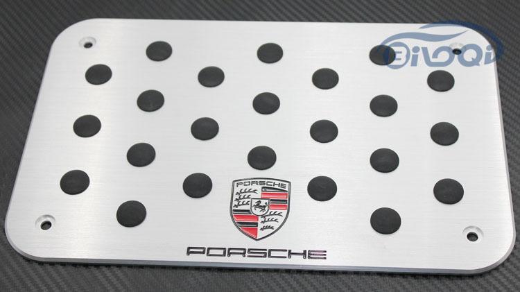 Thick aluminum floor carpet mat pedal pedals pad pads plate fit for porsche