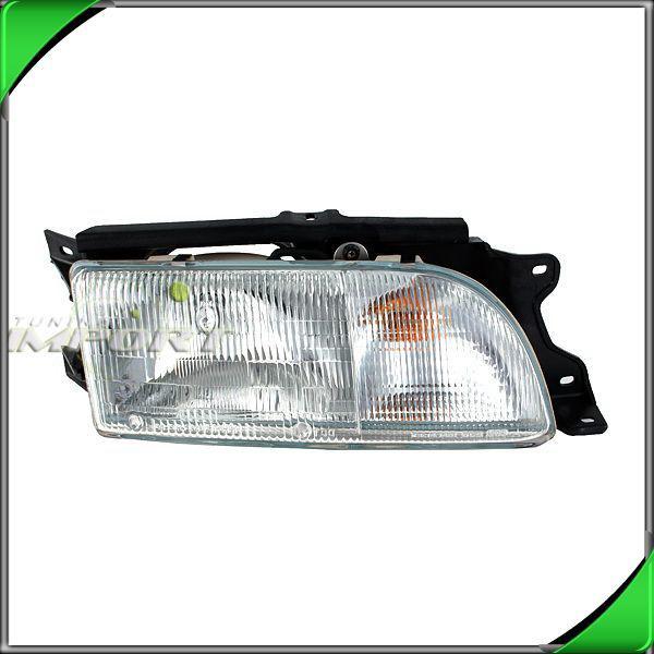 89-91 hyundai sonata gls clear lens chrome right head light lamp housing bracket