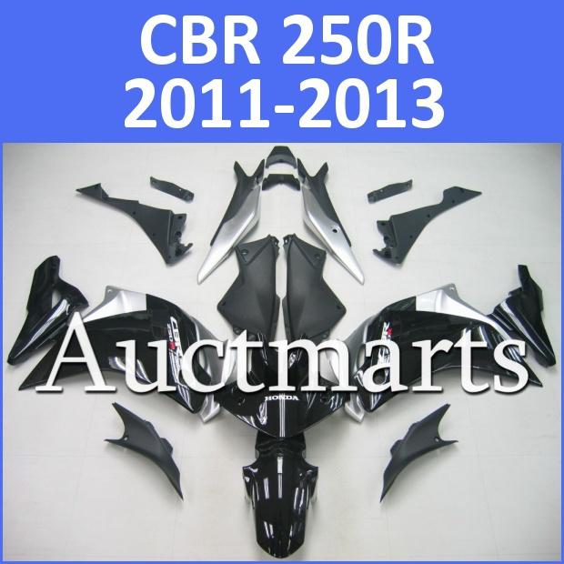 Fit honda cbr250r cbr 250 r 2011 2012 2013 fairing kit abs plastics w1 d10