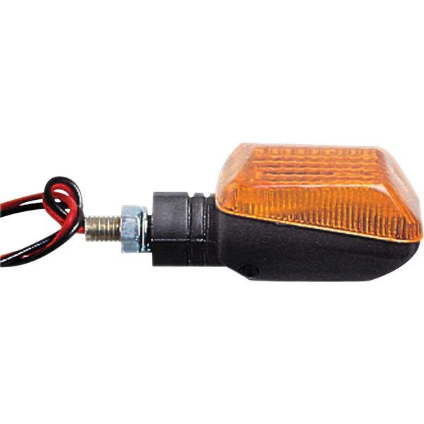 Black/amber short stalk i single filament marker light