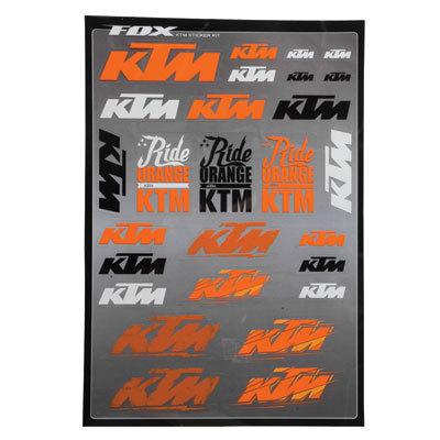 Fox racing decal mx motocross ktm sticker sheet monster honda 03865-000