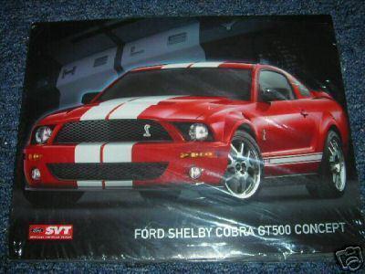 2007 ford mustang shelby gt500 gt-500 promo brochure