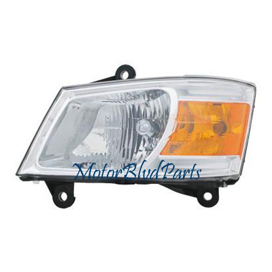 08-10 grand caravan headlamp headlight driver left side