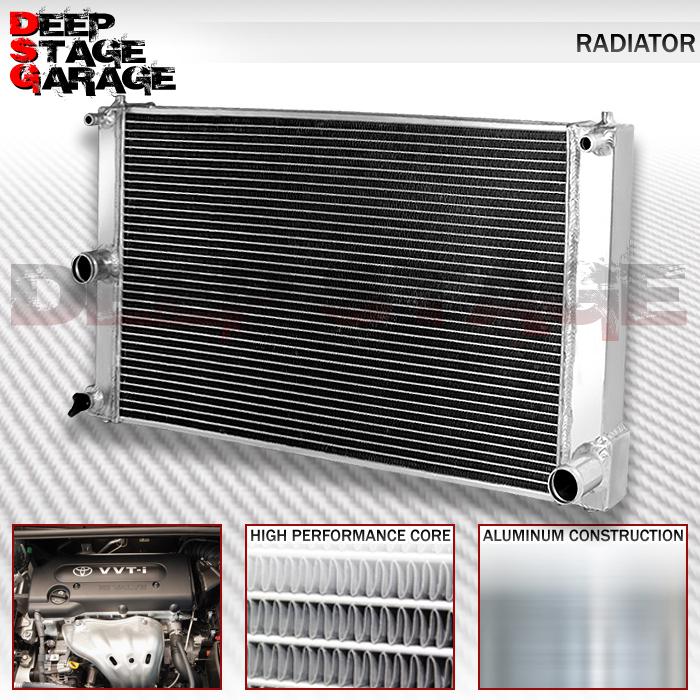 Aluminum racing dual core 2-row bolt-on cooling radiator 08-11 scion xb bb mt