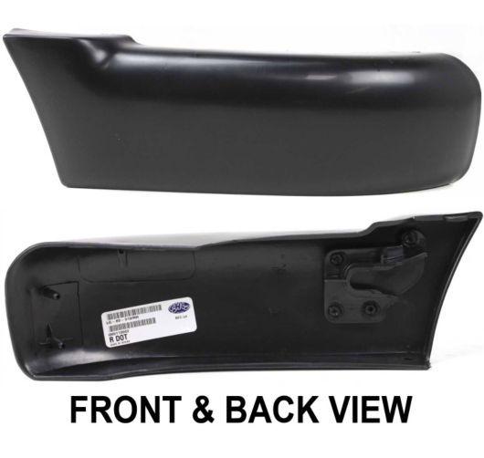 95-97 chevy s10 blazer front bumper end cap mat black extension w/o side mldg rh