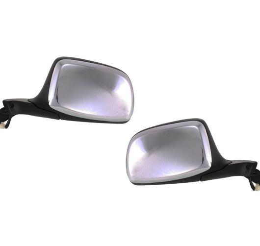 Ford pickup truck bronco chrome power side view door mirrors left/right pair set