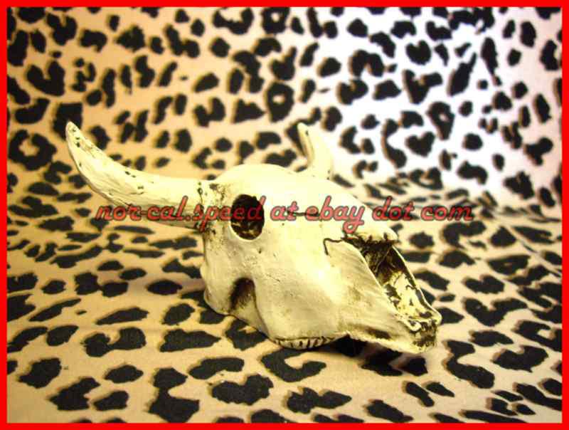 Redneck bull skull custom project shifter knob handle lever steer cow cowboy new