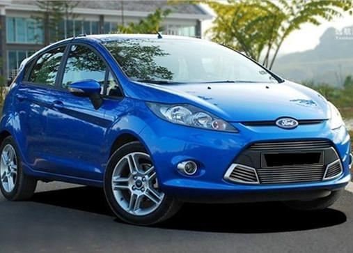 Fit for 2011 ford fiesta front hood billet grille horizontal style 