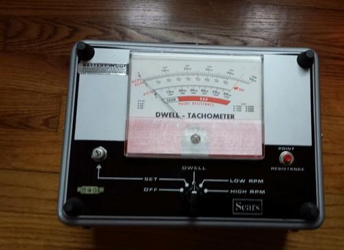 Vintage sears dwell meter tachometer 