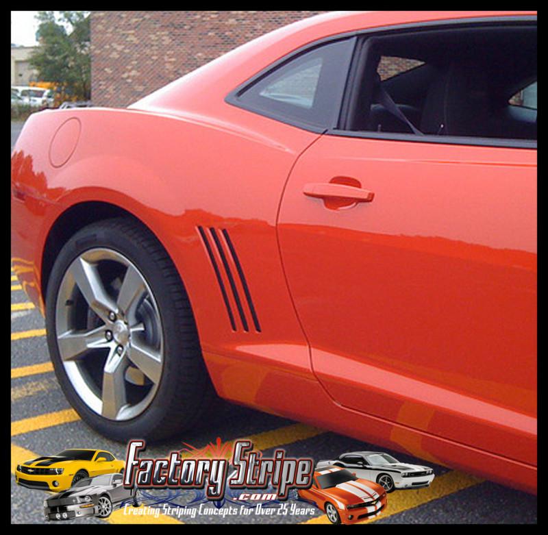 Chevy camaro rear vent insert vinyl decal inlays factory stripe 2010-2013