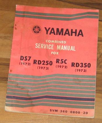 Yamaha shop service repair manual_ds7/rd250/r5c/rd350_factory oem_1972-1973