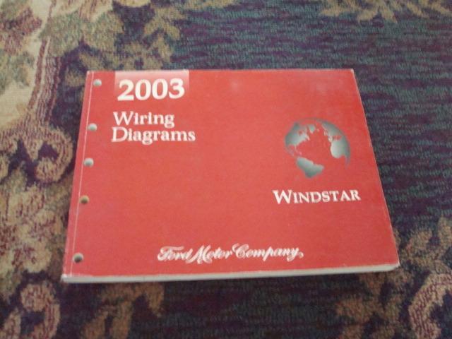 2003 ford windstar van service shop repair electrical/wiring diagrams manual 