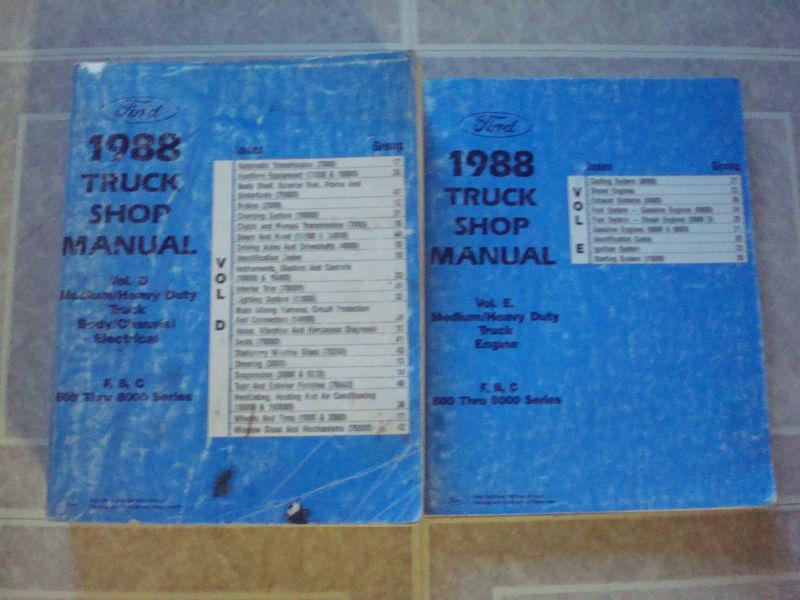 1988 ford heavy/medium truck f,b,c 600-700-900-8000 shop service repair manual 