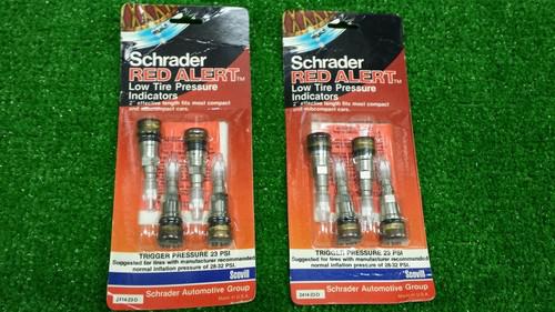 Schrader red alert  low tire pressure indicators 