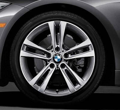 Bmw genuine wheel rim 18" double spoke 397 320i 328i 328ix 335i hybrid 3 f30