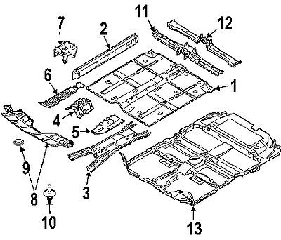 Nissan 75890ca000 genuine oem factory original splash shield